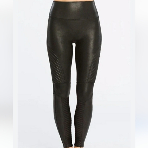 Spanx Faux Leather Leggings- XL - Picture 1 of 4
